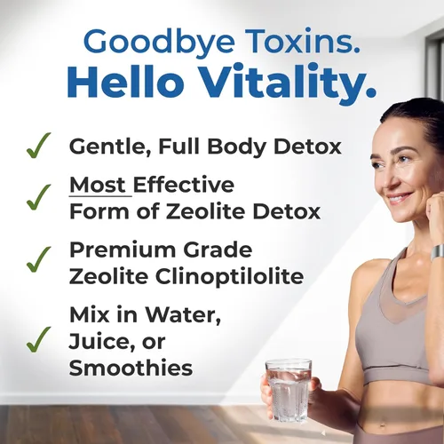 Vista 3 de HolyLand Zeolite Cleanse - Polvo de desintoxicación de zeolita (7.05 onzas, 7.05 oz) - Clinoptilolita natural activado - Micronizado 0-25