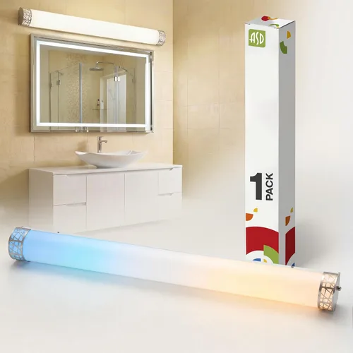 Vista 12 de ASD Lámpara LED de Tocador de Baño de 18 Pulgadas, 5CCT 2700K-5000K 20W, Accesorios de Luz de Baño Regulables, Luces de Tocador Modernas