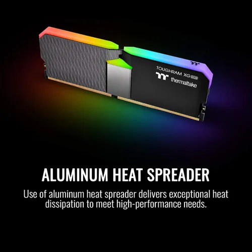 Vista 4 de Thermaltake TOUGHRAM XG RGB DDR4 4000MHz 16GB (8GB x 2) 16,8 millones de colores RGB Alexa/Razer Chroma/Placa base de 5 V, memoria RGB sincronizable