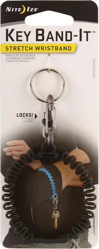 Vista 11 de Nite Ize KWB-03-R6 Key Band-It, pulsera elástica llavero con clip S-Biner, azul