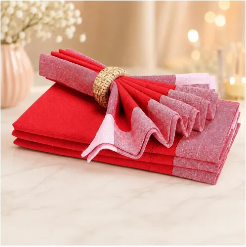 Vista 7 de Servilletas de tela de algodón con dobladillo de 18 x 18 pulgadas, color aguamarina con vainica, servilletas de boda, servilletas de cóctel