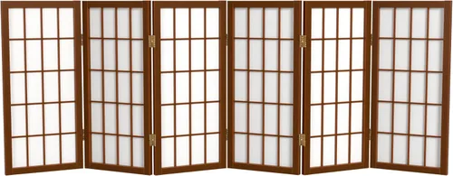 Vista 34 de Biombo portátil simple de 2 pies Biombo diseño Shoji, clásico diseño japonés 4 anchuras, 6 colores, Madera, Negro