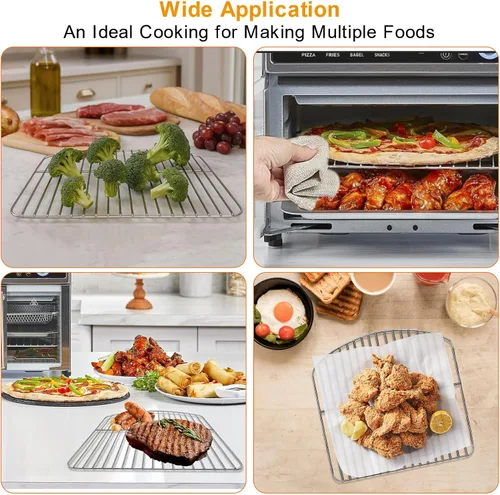 Vista 7 de Accesorios de horno tostador para encimera BLACK+DECKER Crisp 'N Bake Air Fryer Tostador Horno tostador, 12.4 x 12.2 pulgadas, acero inoxidable
