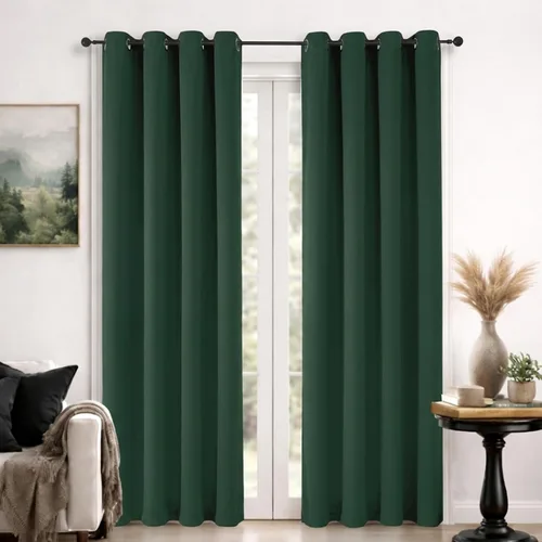 Vista 24 de Simplebrand Cortinas blancas puras de 96 pulgadas de largo para oscurecer la habitación, juego de 2 paneles para dormitorio/sala de estar, bloqueo