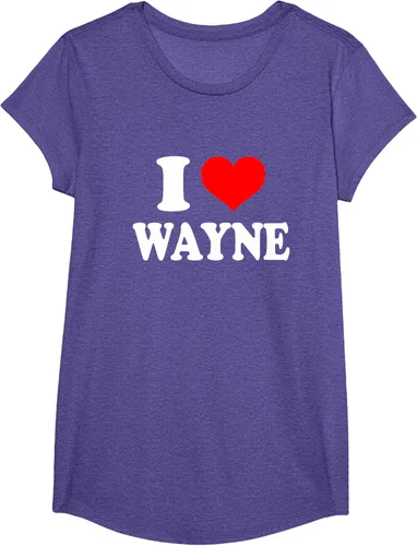 Vista 56 de Wayne - Camiseta I Heart Wayne - I Love Wayne, Negro, S