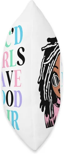 Vista 2 de Locs Afro Dreadlocks Love Beauty Hair Loc'd Good Hair Black American African Girl Throw Pillow, 16x16, Multicolor