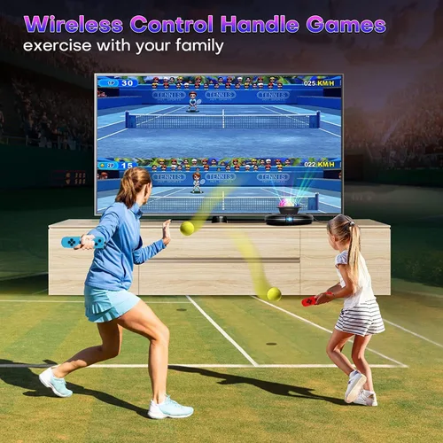 Vista 5 de Consola de juegos de TV con más de 200 juegos, consola de videojuegos portátil para niños, sistema de juego con juego de pistola AR para niños, 2