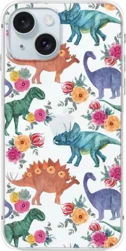 Vista 7 de Blingy's Funda para iPhone 15, divertido estilo plátano, lindo patrón de frutas tropicales, diseño de dibujos animados, funda protectora