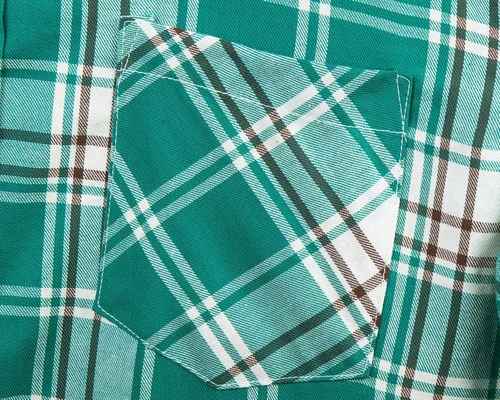 Vista 5 de Men's Button Down Plaid Short Sleeve Work Casual Western Shirt