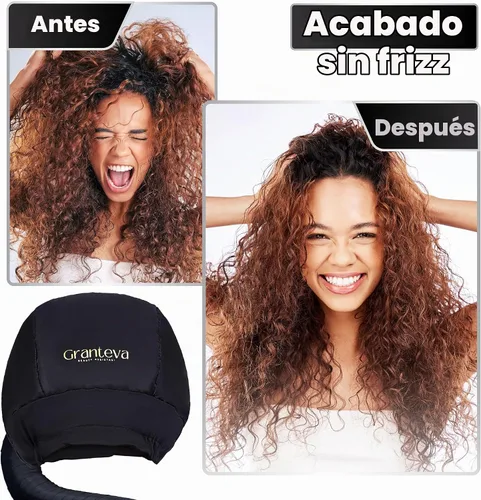 Vista 8 de Gorro de pelo de acondicionamiento profundo, accesorio de secadora con capucha para aceite caliente, máscaras y tratamientos de proteínas, tapa