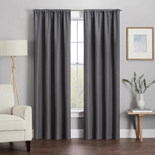 Vista 60 de ECLIPSE Kendall - Cortina térmica opaca moderna con bolsillo para cortinero, para dormitorio o sala de estar (1 panel), 42 x 54 pulgadas, alcachofa