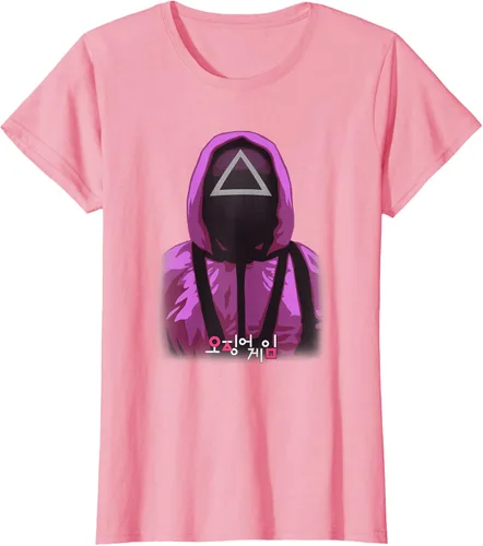 Vista 6 de Squid Game Camiseta de protección de máscara triangular