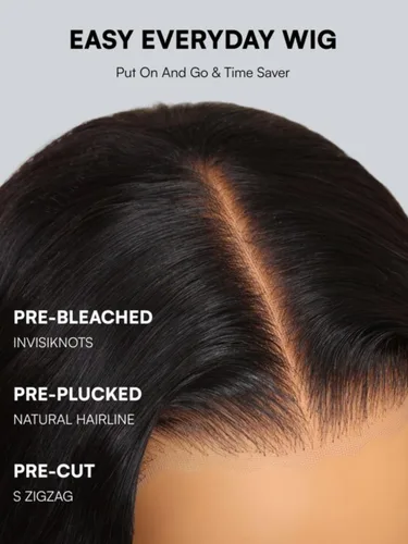 Vista 66 de Beauty Forever Bye Bye Knots - Peluca de cabello humano ondulado sin pegamento, predepilada, 7x5, encaje frontal, cabello humano suelto Peluca