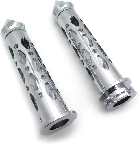 Vista 8 de Billet CNC negro 7/8 "(22 mm) extremos de barra de púas con acelerador compatible con Suzuki GSXR 600 750 1000 Hayabusa/FZR YZF 600 600R R1 R6 R6S