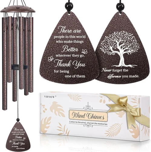 Vista 9 de Regalos para abuela, campanillas de viento de bronce de 32 pulgadas, regalos para abuela, el mejor regalo de cumpleaños o Navidad para abuela