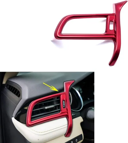 Vista 10 de Xotic Tech - Cubierta de salida de aire para salpicadero de aire, lado izquierdo del conductor, color azul, compatible con Camry 2018-2024