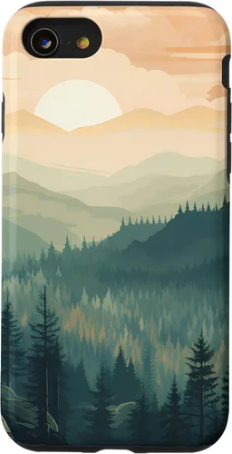 Vista 18 de iPhone 16 Landscape Nature Mountains Trees Case
