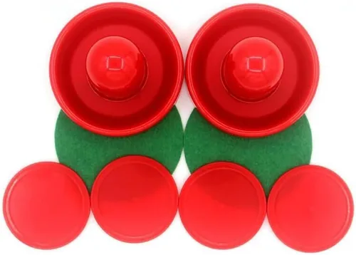 Vista 3 de 8 piezas Air Air Hockey Paddle Puck Puck Reemplazo Mini Slider Pusher Multi Mesa de Juego Accesorios de Repuesto