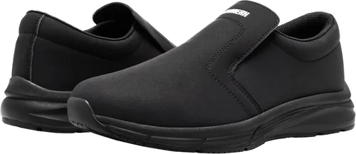 Vista 8 de LARN SAFETY Zapatos de trabajo para hombre, antideslizantes, impermeables, para cocina, chef, servicio de alimentos, restaurante, hospital