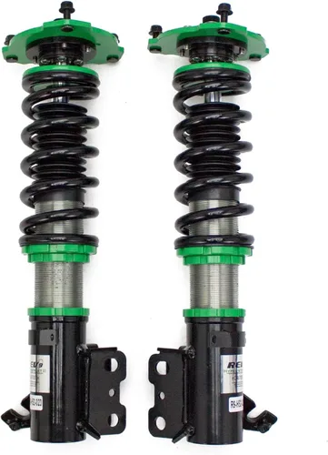 Vista 2 de Rev9 R9-HS2-023_1 Hyper-Street II Kit de bajada de suspensión de coilover, amortiguador monotubo con ajuste de rebote de 32 clics, longitud completa
