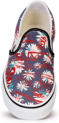 Vista 2 de Vans Zapatos clásicos sin cordones para hombre (floralrojo)