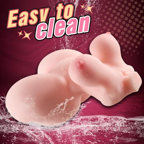 Vista 6 de Muñeca sexual pequeña de 2.7 libras, masturbador masculino, juguete de culo, mini coño de bolsillo, muñeca sexual pequeña, torso con 2 agujeros