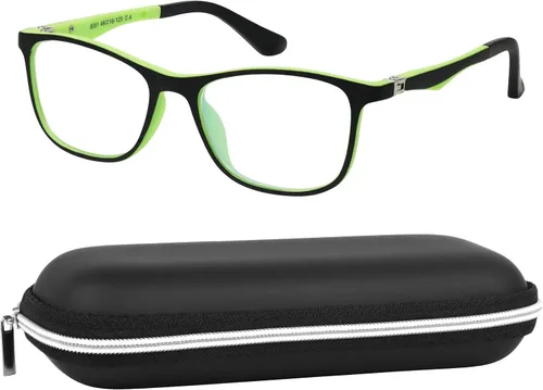 Vista 10 de Yogo Vision Kids Blue Light Blocking Glasses Computer Eyeglasses Boys Girls Square Frames Anti Strain Reduce Glare