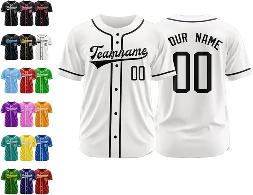 Vista 46 de Camiseta de béisbol personalizada, nombre de béisbol personalizado, logotipo de número, camiseta de béisbol personalizada para hombres, mujeres
