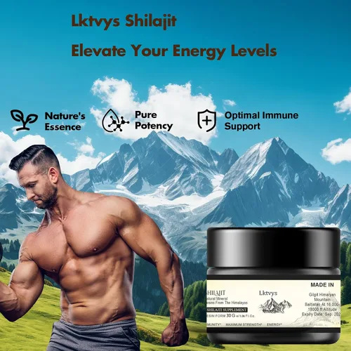 Vista 3 de Shilajit Orgánico, 1.06 oz de resina Shilajit, fuente del Himalaya, rica en ácido fúlvico, 100% puro y natural para apoyo inmunológico y aumento