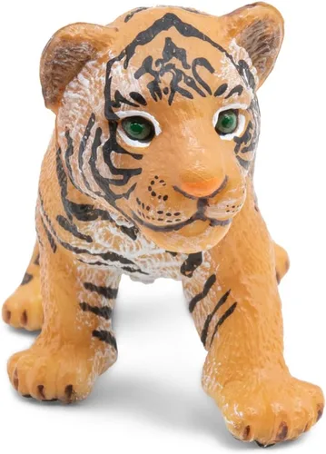 Vista 6 de Papo - Figura realista de tigre bebé - A partir de 3 años - Colección Wild Life - Juego educativo para jóvenes felinos - Juguete de idea de regalo