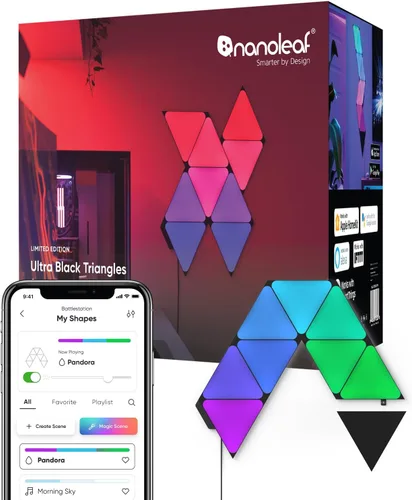 Vista 12 de Nanoleaf Shapes Hexagons Smarter KIT 7 Paneles - Multicolor