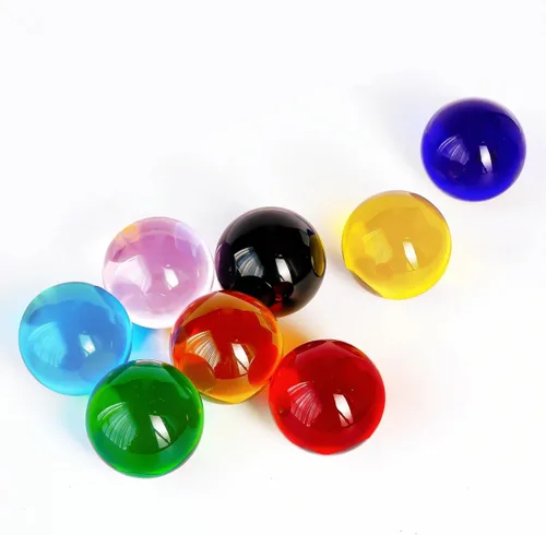 Vista 10 de 7 colores 1.575 in hielo agrietado bolas cristal chakra bolas con base de madera LED Bola curativa de cristal de la esfera, bola del cuarzo