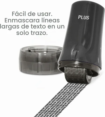 Vista 4 de Guard Your ID Advanced 2.0 Rodillos de goma para robo de identidad, borrador de dirección y prevención de seguridad (Paquete regular de 3, negro)