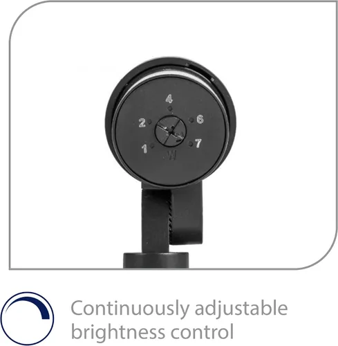 Vista 4 de WAC Iluminación de paisaje, luz LED de 12 V de tamaño pequeño con ángulo de haz ajustable y control de brillo integral, 50-420 lúmenes, 3000 K, Negro
