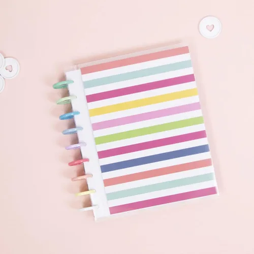 Vista 5 de Craftelier - Fundas de plástico transparente para la parte delantera y trasera troqueladas para crear carpetas de disco personalizadas de 9 anillas