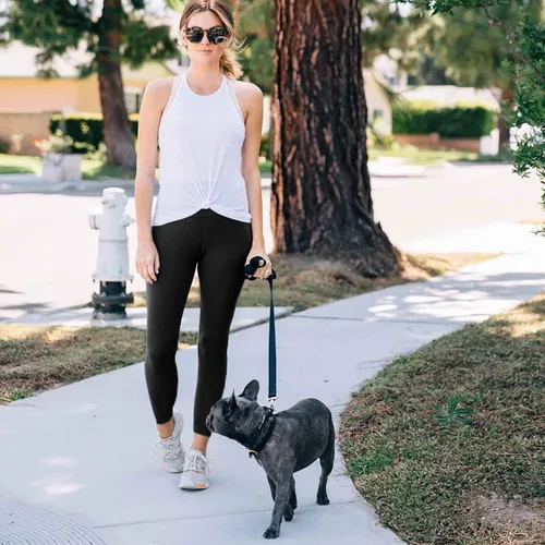 Vista 3 de yeuG Paquete de 7 leggings de cintura alta para mujer control de abdomen pantalones de yoga suaves negros para uso diario regalos para mujer deportes