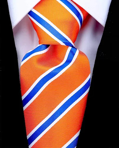 Vista 109 de Scott Allan - Corbatas de rayas para hombre - Corbata tejida para hombre