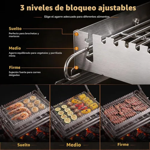 Vista 5 de Parrilla giratoria 360° del Bbq, parrilla al aire libre portátil del carbón