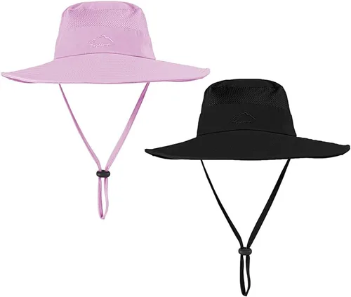 Vista 8 de ZOORON Sombreros de sol para hombres y mujeres UPF 50+, sombrero de pescador, protección UV, sombrero Boonie para pesca, senderismo, jardín, safari