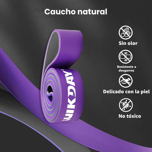 Vista 3 de WIKDAY Resistance Bands, Pull Up Bands, Workout Bands for Exercise, Thick Heavy Resistance Band Set with Door Anchor, Elastic Bands for Body