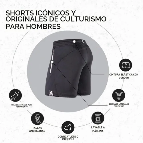 Vista 3 de Anthem Athletics Dominance - Pantalones cortos de entrenamiento para hombre Negro