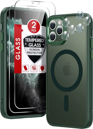 Vista 55 de LeYi Funda para iPhone XR: con protector de pantalla X2 + 2 funda para cámara [compatible con MagSafe] Funda protectora magnética i iphoneXR
