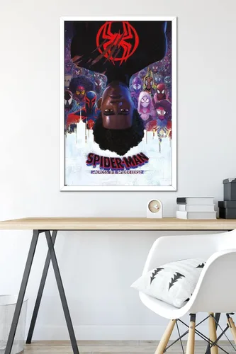 Vista 6 de Trends International Marvel Spider-Man: Across the Spider-Verse - Póster oficial de pared de una hoja, 22.38 x 34 pulgadas, versión enmarcada