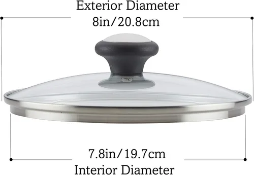 Vista 4 de Farberware Accessories - Tapa de repuesto de cristal para ollas y cacerolas Farberware de 12 pulgadas, transparente