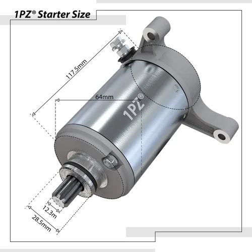 Vista 3 de 1PZ Motor de arranque de repuesto para Yamaha Raptor 350 Warrior 350 YFM350 Big Bear 350 Kodiak 400 1993-2002 YFM400 Yamaha 350 1987-2013