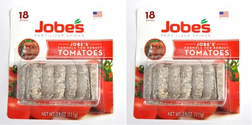 Vista 8 de Jobe’s estacas fertilizantes para tomate, tiempo de liberación 6-18-6, para todos los árboles frutales, Empaque de burbuja