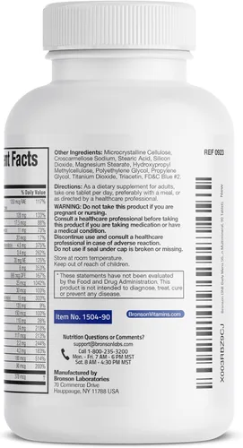 Vista 7 de Bronson One Daily - Multivitamínico completo para hombre 50+, 90 tabletas