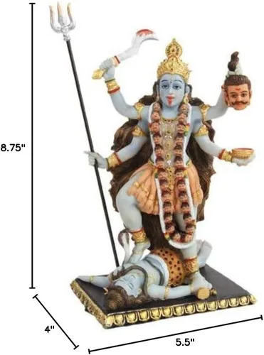 Vista 2 de Pacific Giftware PTC - Figura de estatua de dios hindú indio mitológico Kali de 8.75 pulgadas
