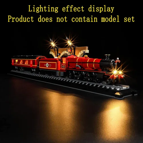 Vista 4 de GEAMENT Kit de luces LED compatible con Lego Hogwarts Express Collector's Edition - Juego de iluminación para modelo de construcción 76405