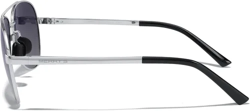 Vista 3 de MERRY'S Gafas de sol de aviador para hombres y mujeres, lentes polarizadas para conducción, lentes espejados, protección UV 400, 2.283in